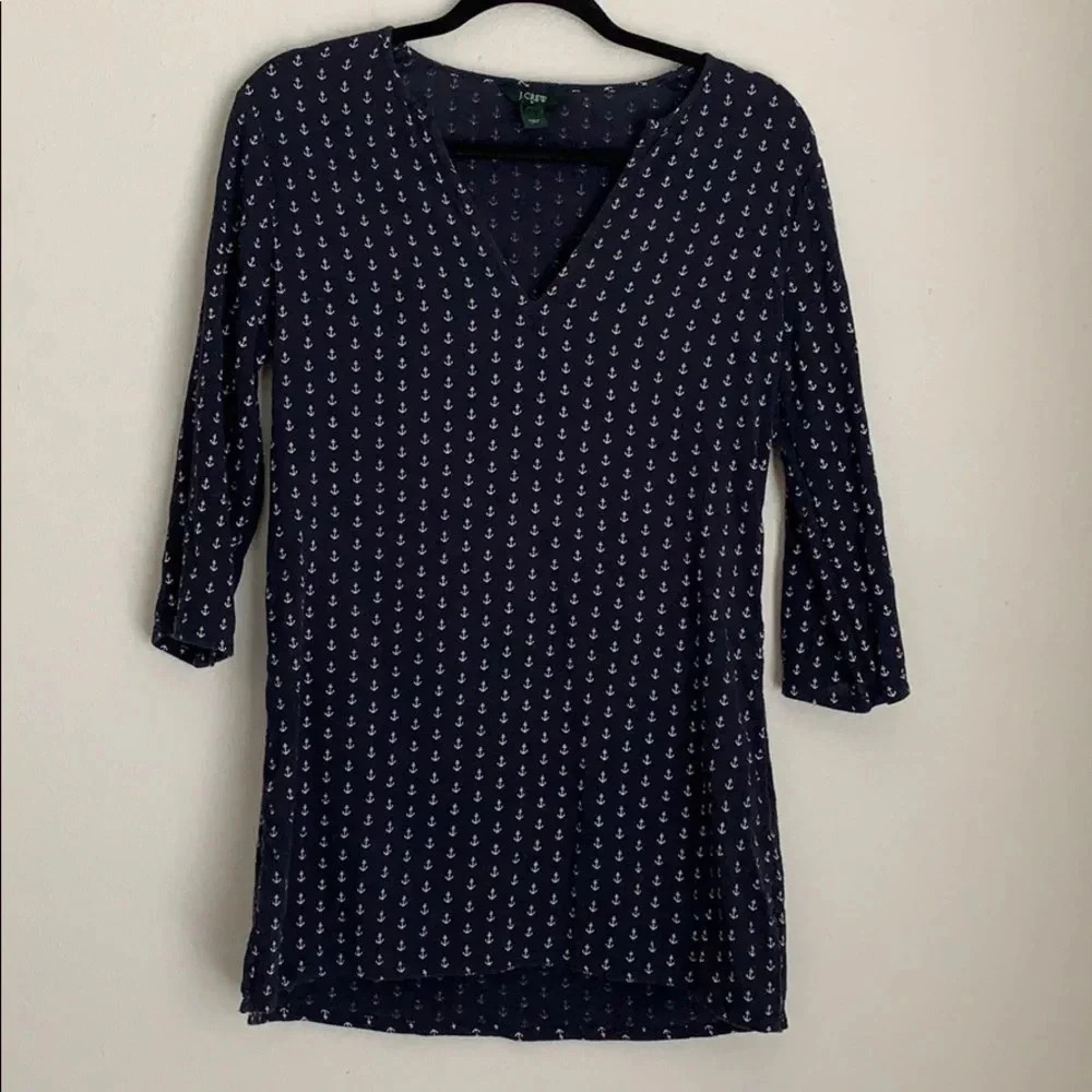 J. Crew factory anchor tunic navy small